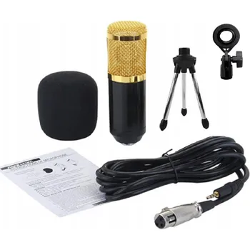 Mikrofon Studiový mikrofon sada pro streamování, karaoke a nahrávání zpěvu