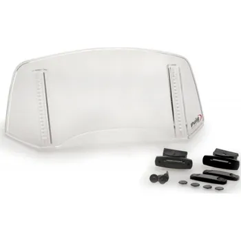 Puig Přídavné plexi nastavitelné PUIG 2.0 20763W připevnění pomocí šroubů průhledná - II. jakost