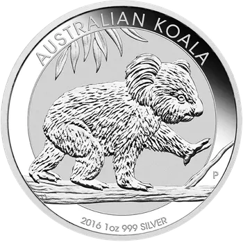 Perth Mint Stříbrná investiční mince Koala 1 Oz | 2016 | 31,1 g