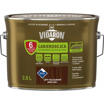 Lak na dřevo Lazura s leskem Vidaron 2,5 l hnědá