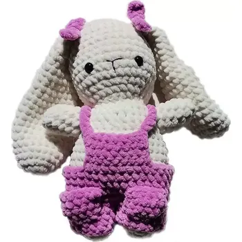 Příze Háčkovaný zajda s kalhotami (Háčkovaný zajíček v kalhotkách s kapsami)