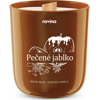 Svíčka Ravina sojová svíčka - Pečené jablko, 175g