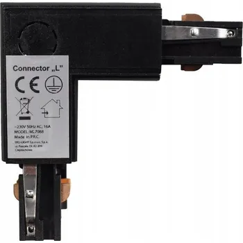 Bodové svítidlo MILAGRO Spojka pro lištový systém osvětlení, černá, 3 okruhy