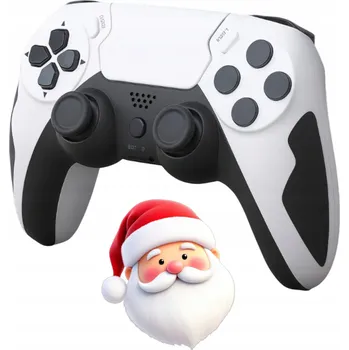 Herní ovladač Pad Bezprzewodowy Gamepad GAMINJA P48 pro PS4/PS3, PC Bílý Konzole Laptopy