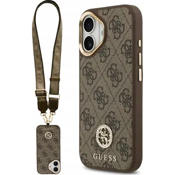 Pouzdro na mobilní telefon Guess Zadní Kryt pro Apple iPhone 17 hnědý