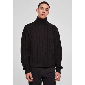 Dámský svetr Boxy Roll Neck Sweater - black M