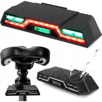 Cyklosvítilna ZADNÍ SVĚTLO NA KOLO LED USB 6 REŽIMŮ SILNÉ ALOGY