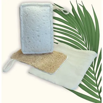 Eko houbička na nádobí z lufy a rostlinné viskózy