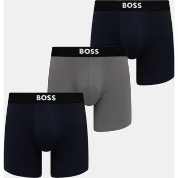 Pánské spodní prádlo Boxerky BOSS BoxerBr 3P BOSS ONE 3-pack 50544272 šedá 90D, vel. XL
