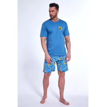 Pánská móda PÁNSKÉ PYŽAMO KR 326/172 WAY OF LIFE modrá L