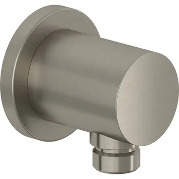 Kludi Nova Fonte Puristic Vývod sprchy stěnový G1/2", kulatý, kartáčovaný nikl, 20543N5-15