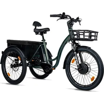 Elektrokolo CARGO - TRICYCLE CURTIS, FRONT MOTOR, GREEN BOTTLE