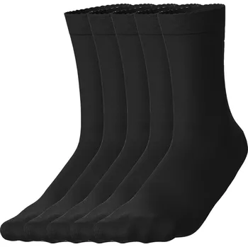 Dámské ponožky esmara® Dámské ponožky s BIO bavlnou, 5 párů (černá, 39-42)