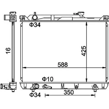 Chladič motoru Chladič, chlazení motoru HART 611 950