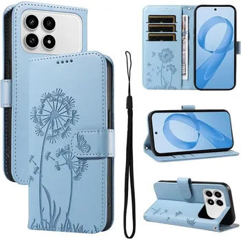 Pouzdro na tablet VSECHNONAMOBIL 130572 ART DANDELION Peněženkové pouzdro pro POCO F8 Pro světle modré