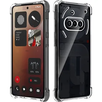 Pouzdro na mobilní telefon Techsuit Shockproof průhledný silikonový obal Nothing Phone (3a) průhledný