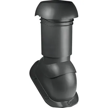 Stavebniny Komínek k plechové krytině Ø125 mm RAL9005