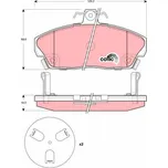 Sada brzdových destiček, kotoučová brzda LUCAS GDB3267