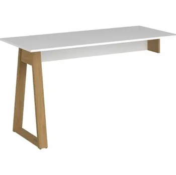 Psací stůl Deska psacího stolu 140 Neptun - Mebelbos Dub Kamenný / Bílá 138x77 cm