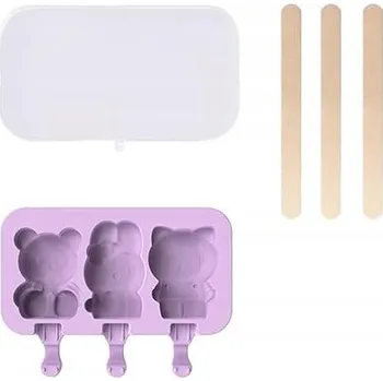 Obraz Silikonové formy na zmrzlinu + 100 dřevěných tyček