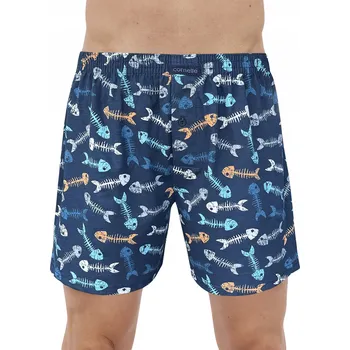 Pánské spodní prádlo Pánské boxerky Cornette Classic 011/171 vel. 4XL (56) volné bavlněné s kosticemi