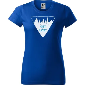 Dámské tričko DOBRÝ TRIKO Dámské tričko s potiskem Get lost Barva: Královsky modrá, Velikost: 3XL