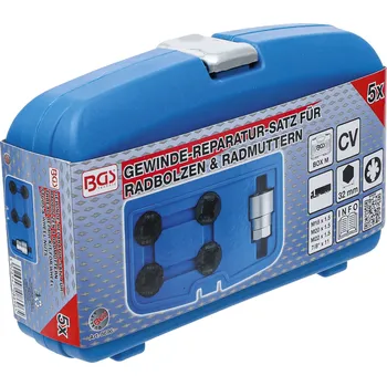 Sada nářadí BGS 8696, Sada pro opravu závitů čepů kol | pro nákladní vozidla