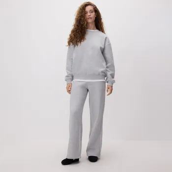 Dámské kalhoty Reserved - Tepláky se stahovacími lemy - světle šedá - 668GA-09M - 668GA-09M-L