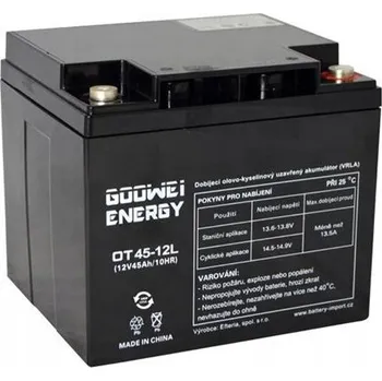 Trakční baterie GOOWEI ENERGY Pb záložní akumulátor VRLA GEL 12V/45Ah (OTL45-12)