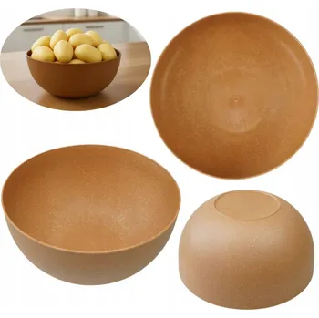 PLASTOVÁ MÍSA 4 L EKO HNĚDÁ