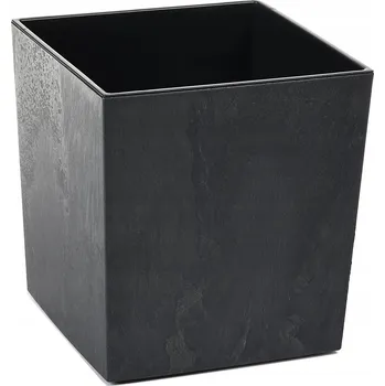 Květináč Květináč Juka 190 s vložkou, Matný vzhled betonu, Černý beton