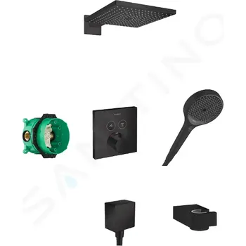 Sprchový set Hansgrohe 27918670 - Sprchový set 300 s termostatem pod omítku, černá