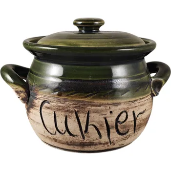 Dóza na potraviny Nádoba na CUKIER o objemu 0,6 l, zelená, s lesklým povrchem