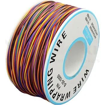 Elektronická stavebnice LaskaKit_cz Propojovací vodiče - drát mix barev 30AWG 0.0509mm2 Cu, 40m