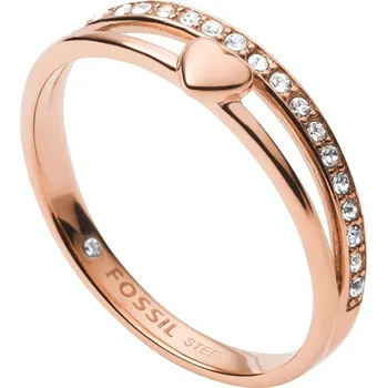 Šperk Fossil Romantický bronzový prsten s krystaly JF03460791 49 mm + 2 měsíce na vrácení zboží