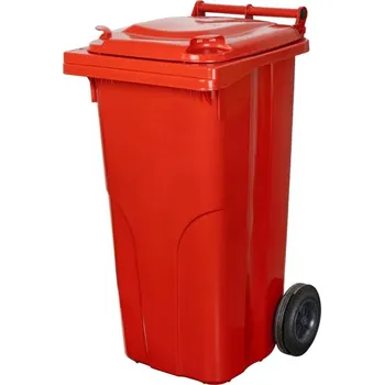 Odpadkový koš Nadoba MGB 120 lit, plast, červená, HDPE, popolnica na odpad