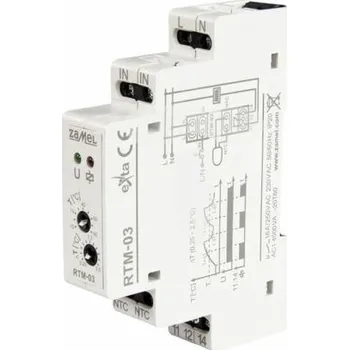 Termostat Ospel Regulátor teploty od -10 do 90 stupňů C, jednomodulový s nastavením hystereze 0,25-2 stupně C RTM-03 EXT10000251