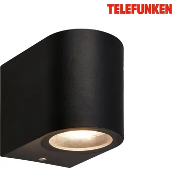 Venkovní osvětlení BRILONER TELEFUNKEN venkovní nástěnné svítidlo, ochrana proti stříkající vodě, bez vypínače, černá 322905TF