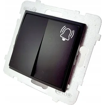 vypínač Dvojitý vypínač pod omítku, Spínací (monostabilní) Ospel černý ŁP-17U/m/33