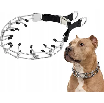 Obojek pro psa Kovový obojek pro psa ostnatý obojek EazyPet vel. XL