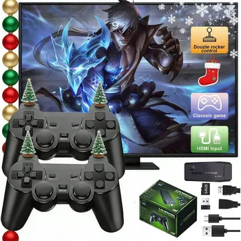 Herní zařízení Mini retro herní konzole s 20000 hrami, video emulátor, 2 ovladače, HDMI