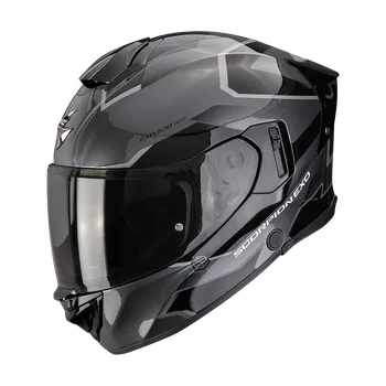 Helma na motorku EXO-530 AIR CLIP stříbrno/černá XXL (63/64)