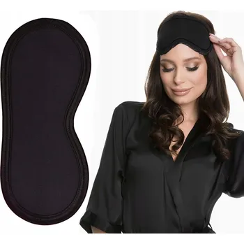 Škraboška na spaní Julimex maska na spaní bavlna černá