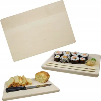 Kuchyňské prkénko PRKÉNKO NA KRÁJENÍ ZELENINY SERVÍROVÁNÍ DŘEVĚNÉ 30 x 20 CM - BUK