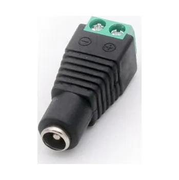 Elektrický konektor LaskaKit_cz Adaptér DC konektor 5.5/2.1mm na svorkovnici, female