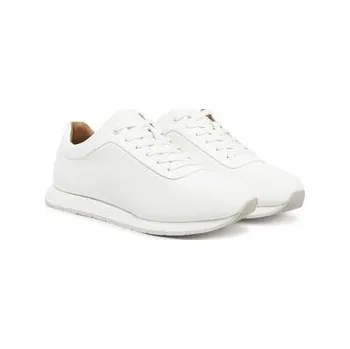 Pánské tenisky Sneakersy Calvin Klein Low Prof Runn Laceup Rubb Lth HM0HM01707 Bílá 46