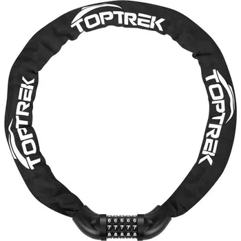 Systém vstřikování Kombinovaný zámek na kolo Toptrek, vysoce bezpečný zámek na kolo s 5místným číselným kódem, ocelové