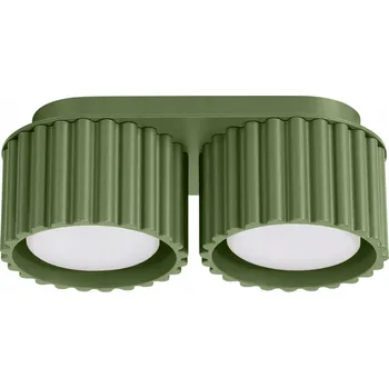 Stropní Svítidlo AURA 2 zelená olivová Gx53