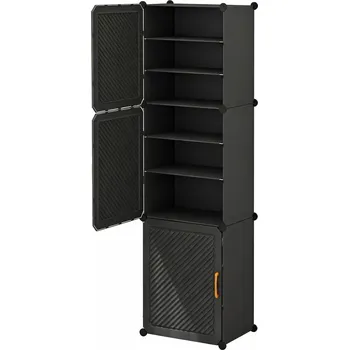 Botník Hogler 3868 Variabilní regálový systém 3 moduly, 44 x 145 x 32 cm, černá