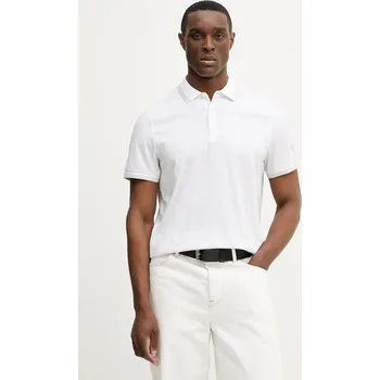 Pánské tričko Bavlněné polo tričko Michael Kors CS550V85KS bílá 00X, vel. XL